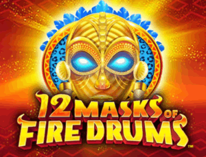 12 Masks of Fire Drums Logo SpinaSlots