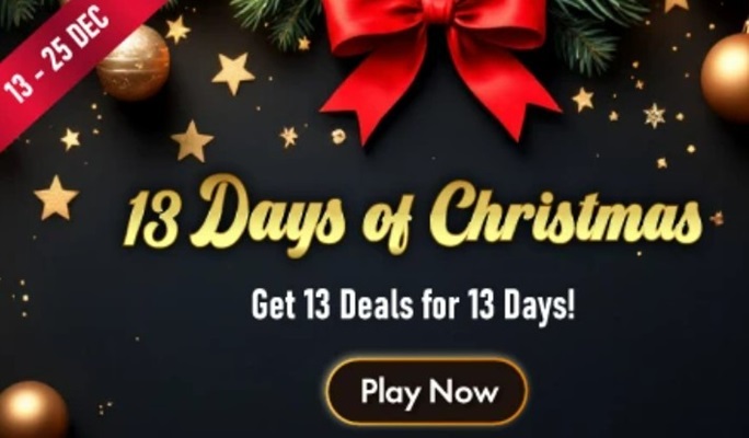 Goldrush Casino 13 days of Christmas SpinaSlots