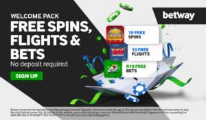 Betway Casino Welcome Bonus: Free Spins & Free Flights