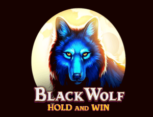 Black Wolf Hold and Win Logo SpinaSlots