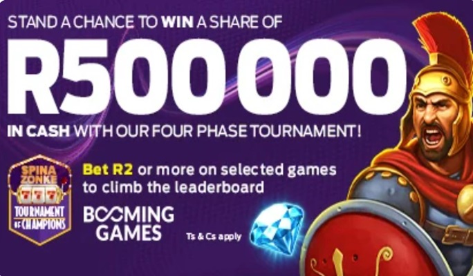 Booming Games Tournament of Champions - March 2025 Hollywoodbets SpinaSlots