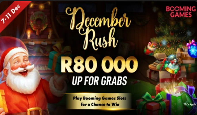 Booming Games december Rush Goldrush Spinaslots