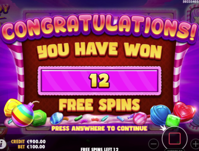 Candy Blitz Bombs Free Spins SpinaSlots 