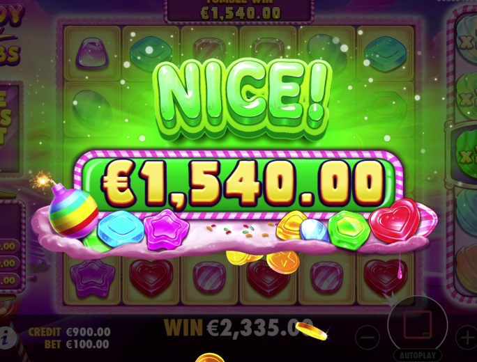 Candy Blitz Bombs Nice Win SpinaSlots 
