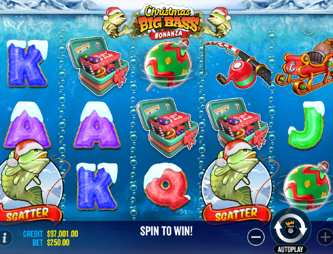 Christmas Big Bass Bonanza Scatter SpinaSlots