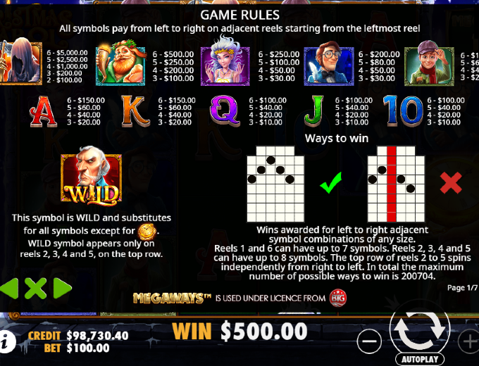 Christmas Carol Megaways Game Rules Bet and Win 