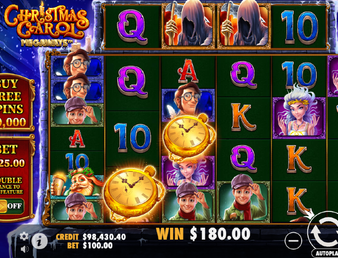 Christmas Carol Megaways clocks Bet and Win 