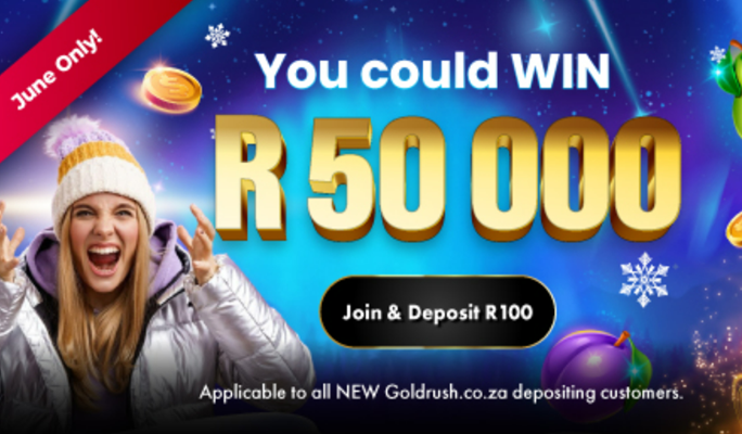 Goldrush New Player offer June 2025 Spinaslots