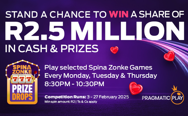 Drops of Love Hollywoodbets Spina Zonke Prize Drops SpinaSlots