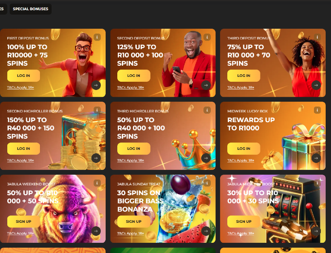 Jabulabets Promotions SpinaSlots