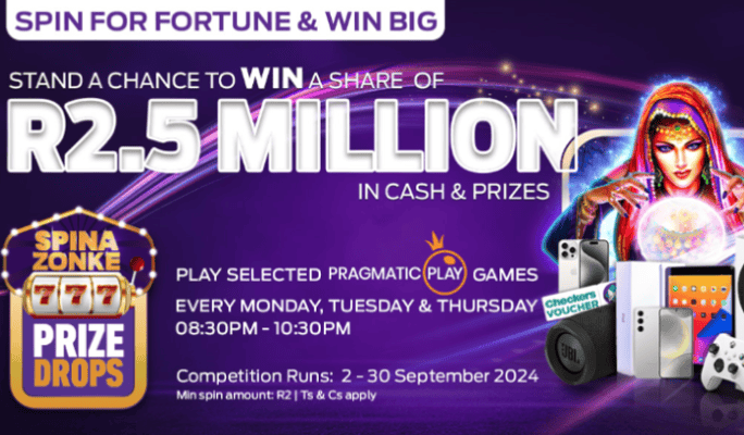 Prize Drop September Hollywoodbets SpinaSlots