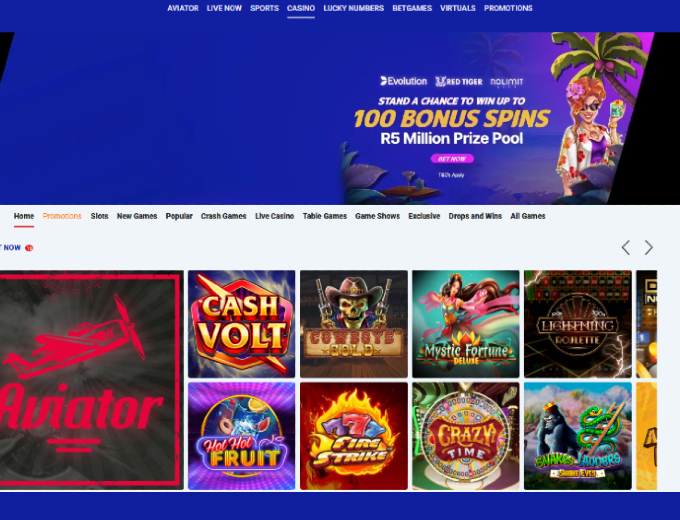 SuperSportBET Home Page SpinaSlots