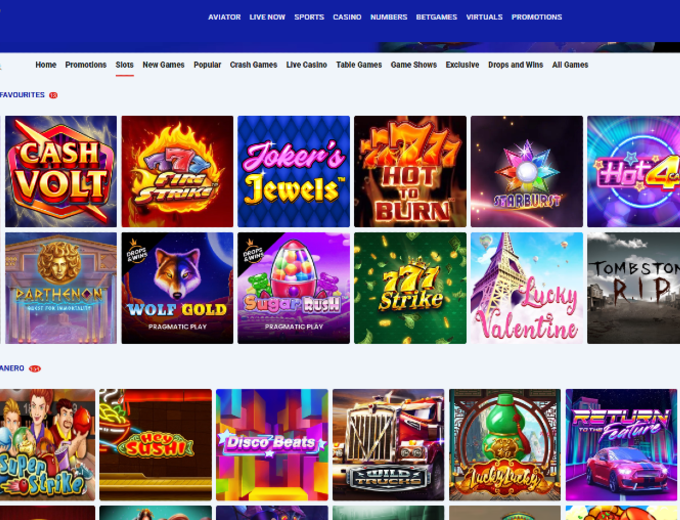 SuperSportBET Slots Page SpinaSlots