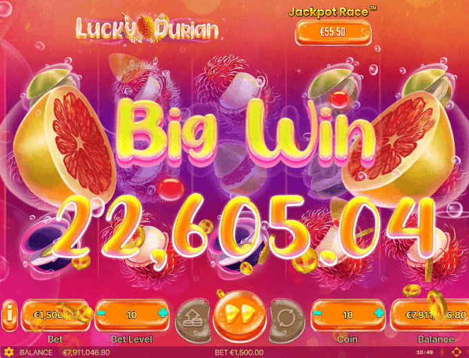 Spinaslots Lucky durian big win