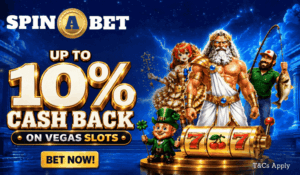 SpinABet Vegas Slots Cashback – Up to 10% Every Week