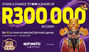 Spinmatic R300000 Cash Promotion Hollywoodbets