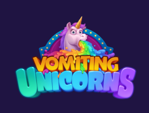 Vomiting Unicorns Logo SpinaSlots