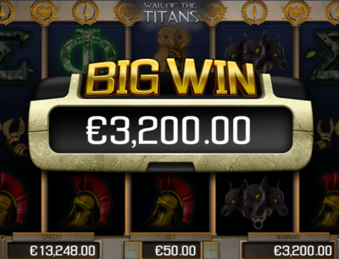 War of the Titans Big Win SpinaSlots