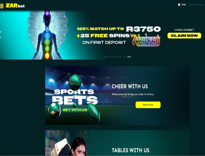 zarbet promotions page spinaslots
