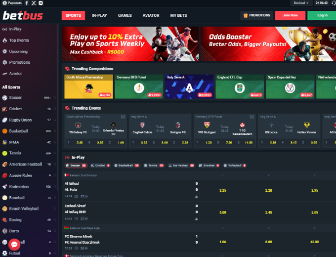 betbus homepage SpinaSlots