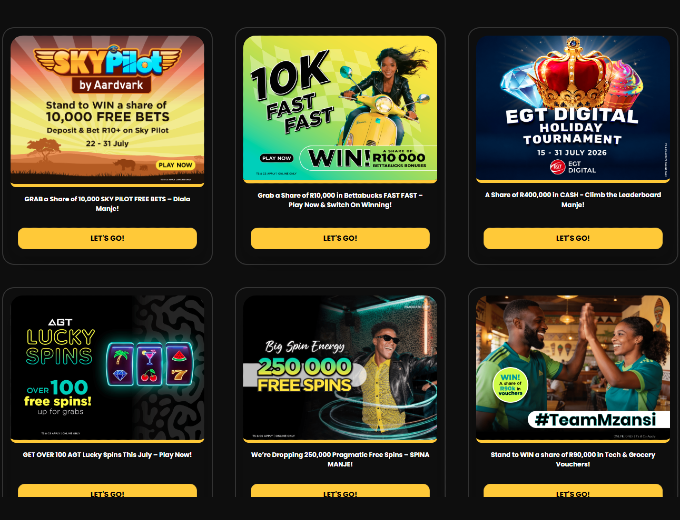betta bets Promotions Page SpinaSlots