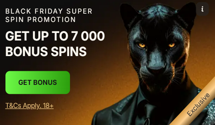 Black Friday Super Spin Week PantherBet Spinaslots