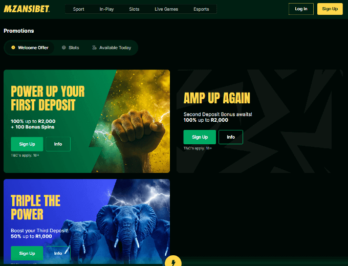 mzansibet slots promotions spinaslots