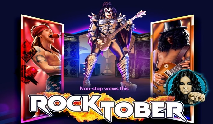 Rocktober rock themed slots SpinaSlots