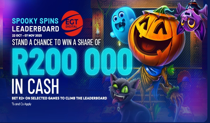 EGT spooky spins leaderboard playtsogo spinaslots